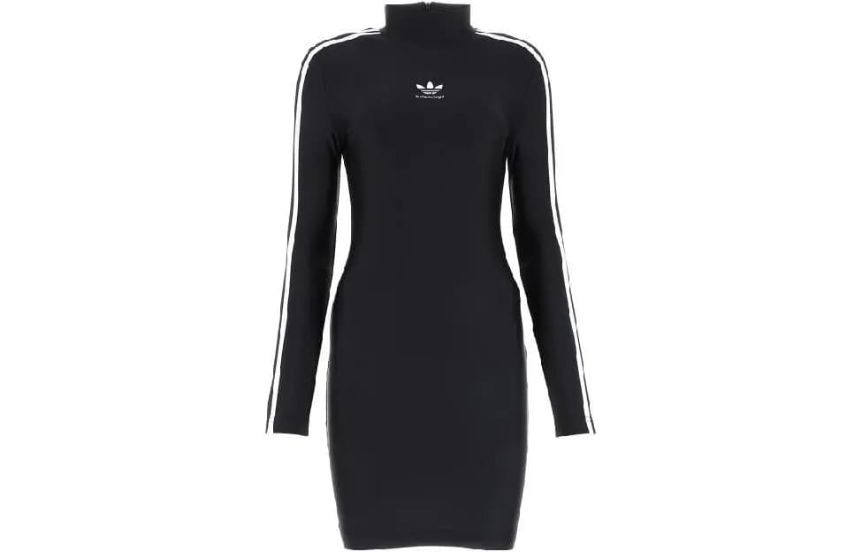 Balenciaga X Adidas Qadın Donu Qara