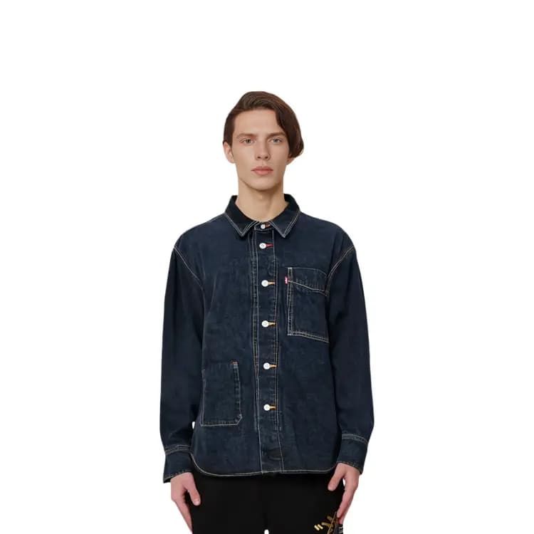 Levis FW23 Denim Jacket Kişi Tünd Göy 3