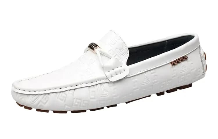 CKVUSAMG Split Leather Loafers Breathable Fashion Business Versatile Genuine Leather Young Casual British Style Loafers Men's 2