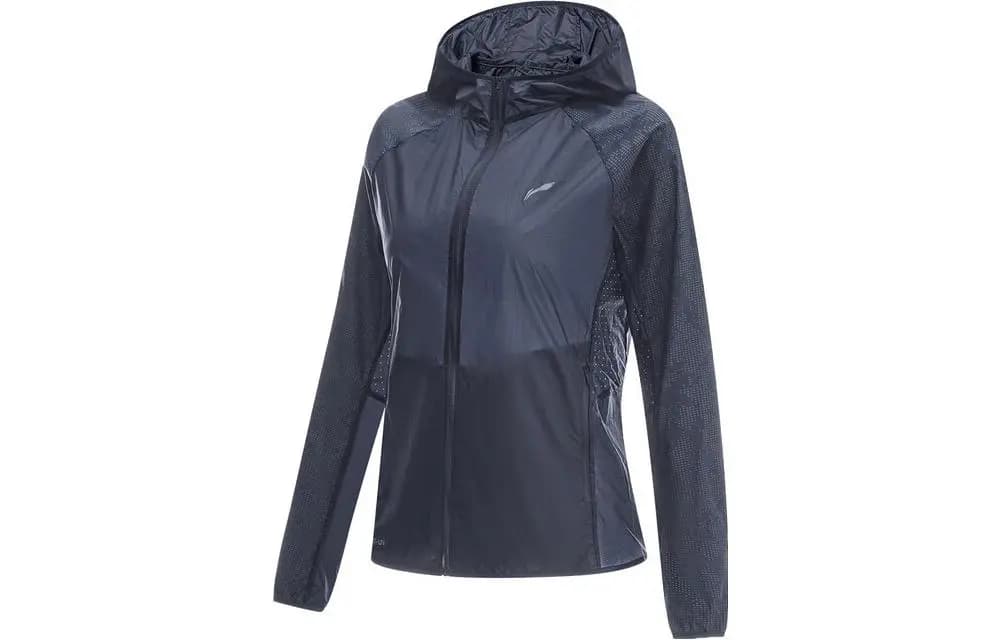 LINING Running Collection Qadın Günəşdən Qoruyucu Geyim Qara/Gümüşü
