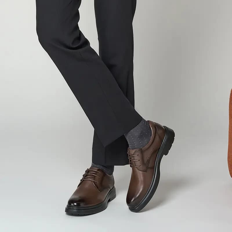 HARSON Calf Leather Comfortable Dress Shoes Men's 4