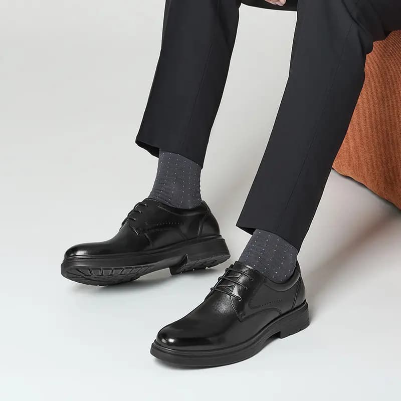 HARSON Calf Leather Comfortable Dress Shoes Men's 11