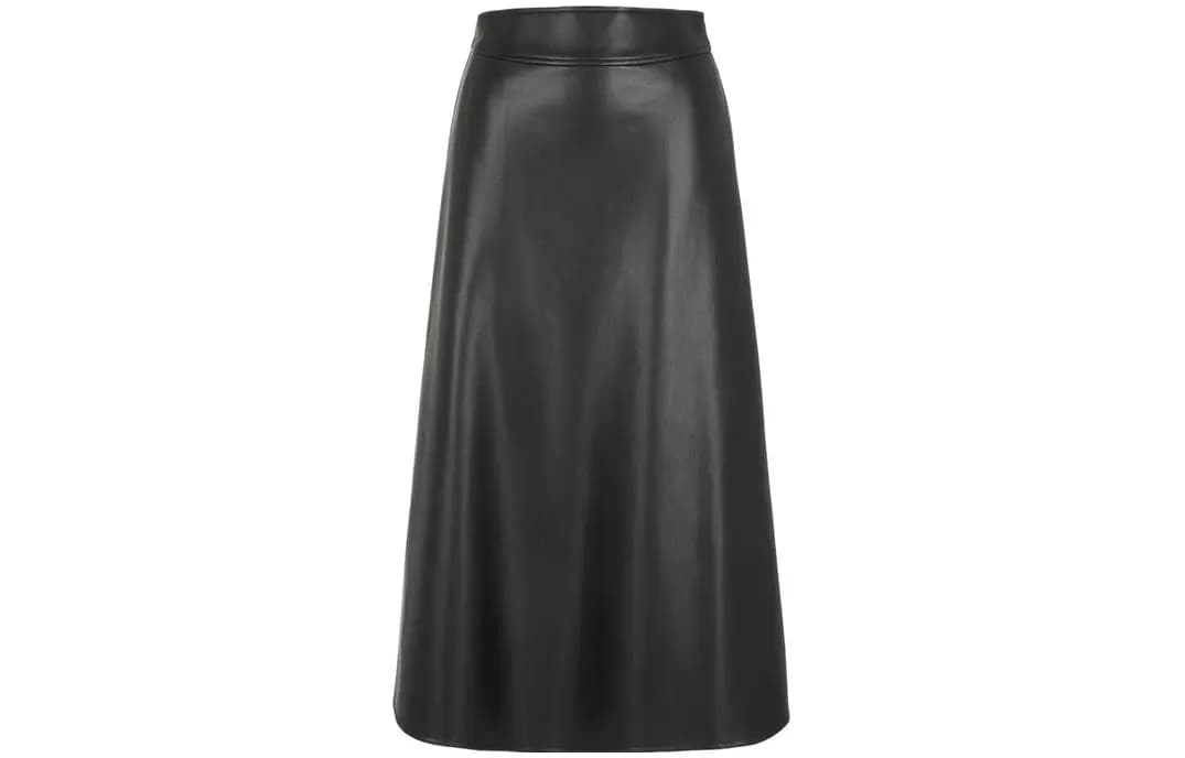 ARMANI EXCHANGE FW23 Qadın Dəri Ətək Qara
