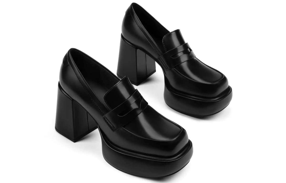 CHARLES&KEITH Chunky Heel High Heels 8.9cm Women's 3