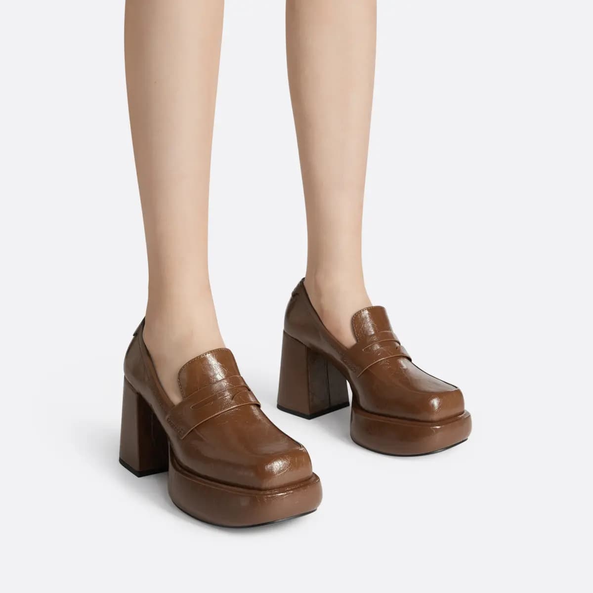 CHARLES&KEITH Chunky Heel High Heels 8.9cm Women's 8