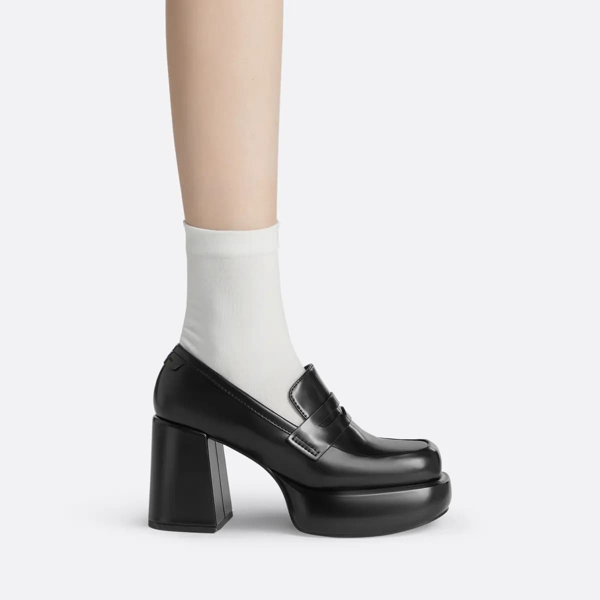 CHARLES&KEITH Chunky Heel High Heels 8.9cm Women's 4