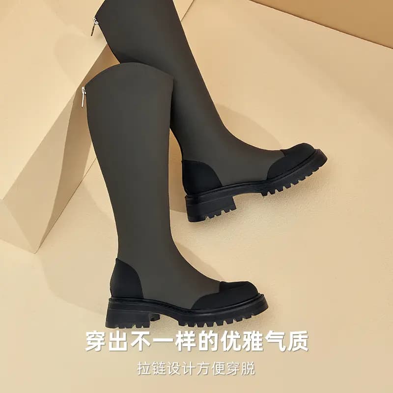 DG Knee-high Boots 4.5cm Women's 8