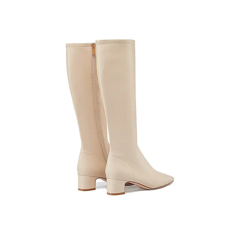 D:FUSE SCANDINAVIA Microfiber Leather Comfortable Casual Fashionable High Boots 4.5cm Women's 9