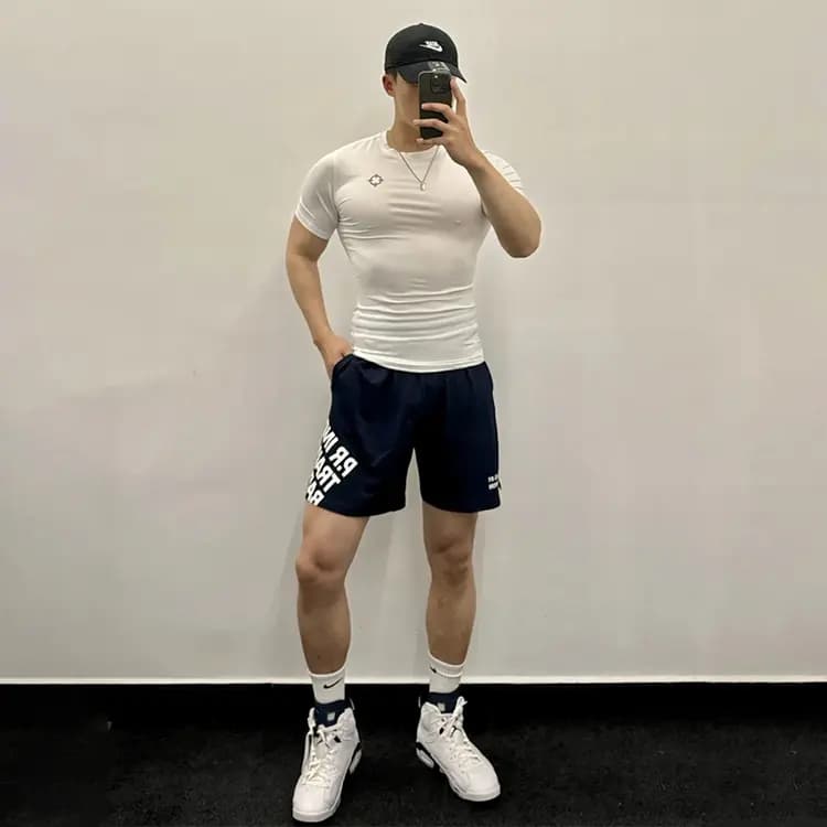RIGORER Basketball Fitness Series Half Sleeve Quick-Dry Coach Short Sleeve Compression Exercise Sports Training Gym Wear Unisex 11