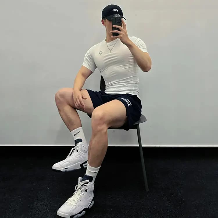 RIGORER Basketball Fitness Series Half Sleeve Quick-Dry Coach Short Sleeve Compression Exercise Sports Training Gym Wear Unisex 13