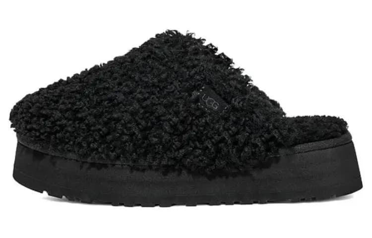 UGG Maxi Curly Platform Qadın Terliyi Qara