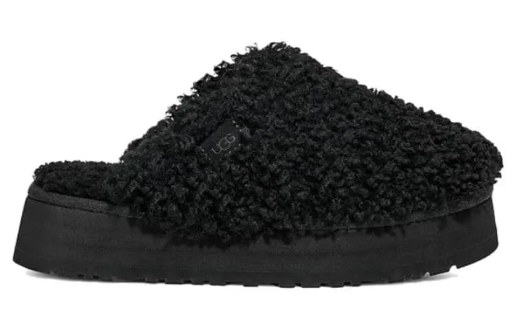 UGG Maxi Curly Platform Qadın Terliyi Qara 2