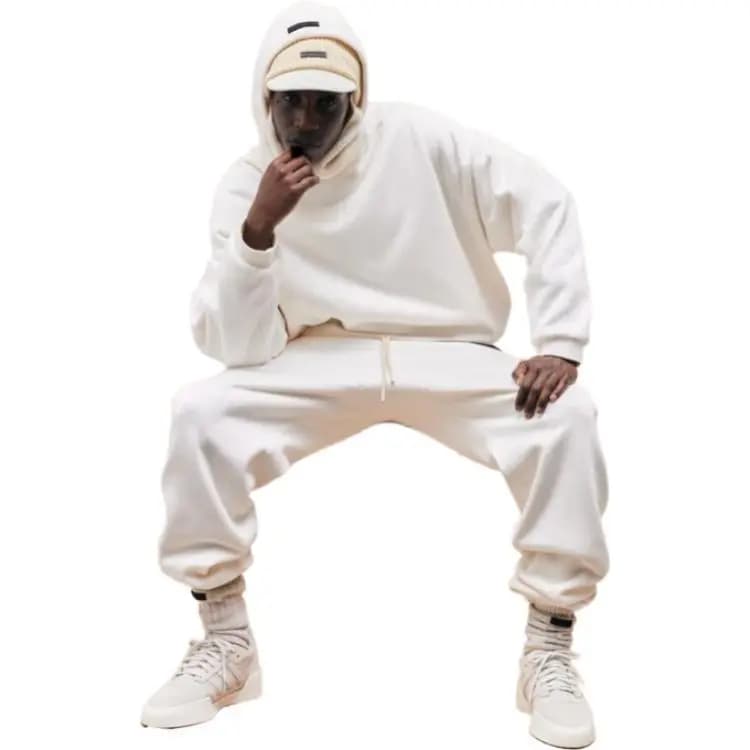Fear of God Essentials FW23 Kişi Hudi Cloud Dancer 3