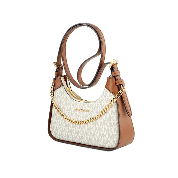 MICHAEL KORS Wilma Çanta Vanilla/Qəhvəyi Qadın 3