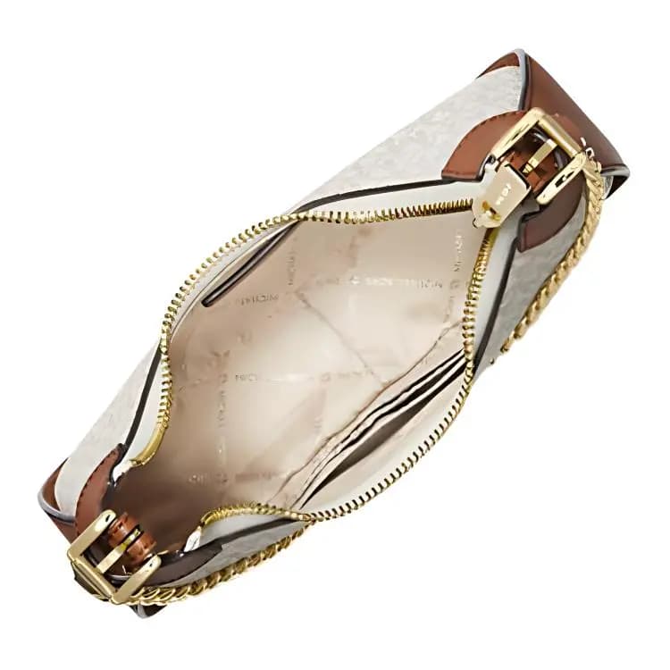 MICHAEL KORS Wilma Çanta Vanilla/Qəhvəyi Qadın 7