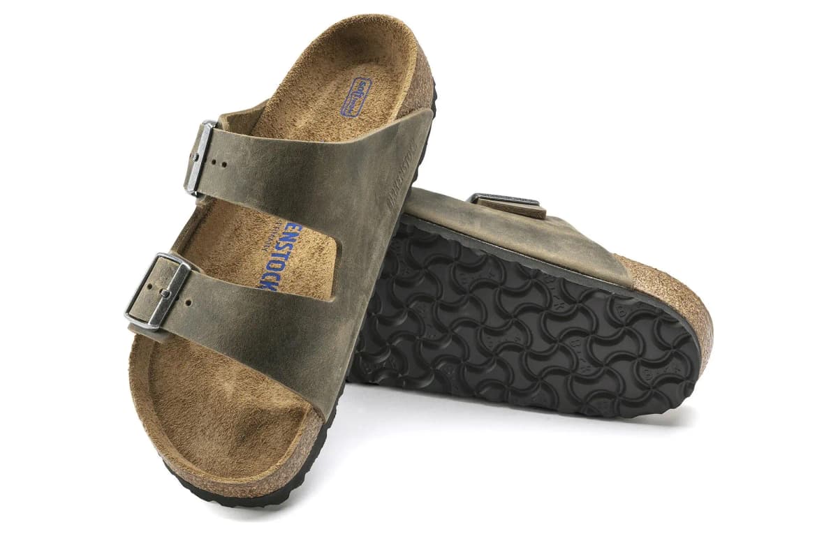 Birkenstock Arizona Soft Footbed Oiled Leather 'Faded Khaki' 2