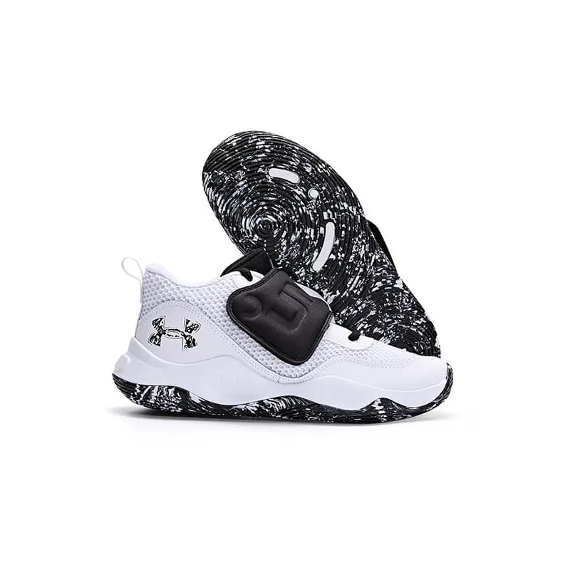 Under Armour Low Top Basketball Shoes White Kids' 5