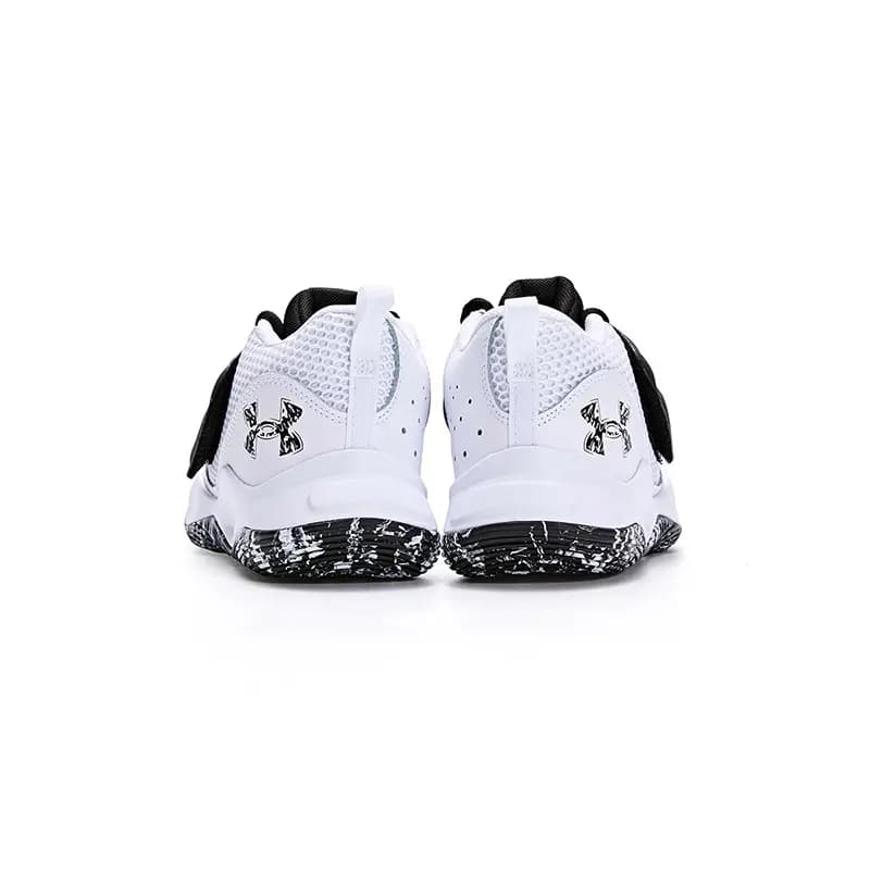 Under Armour Low Top Basketball Shoes White Kids' 4