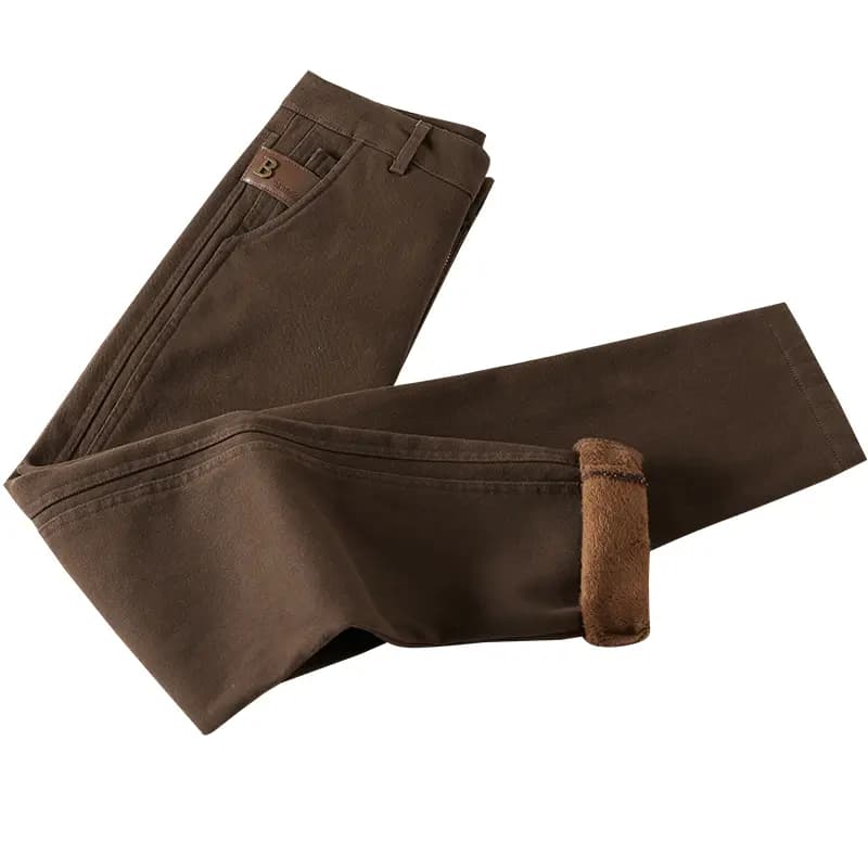 Shechi Commuter Fleece-Lined Minimalist Pants High-Waist Vintage Casual Jeans Women's