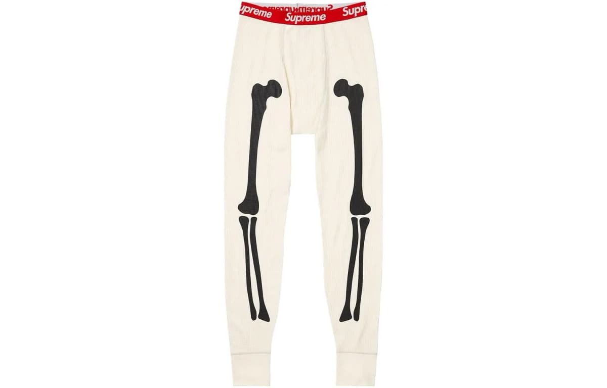 Supreme Hanes Bones Thermal Pant Mavi 3