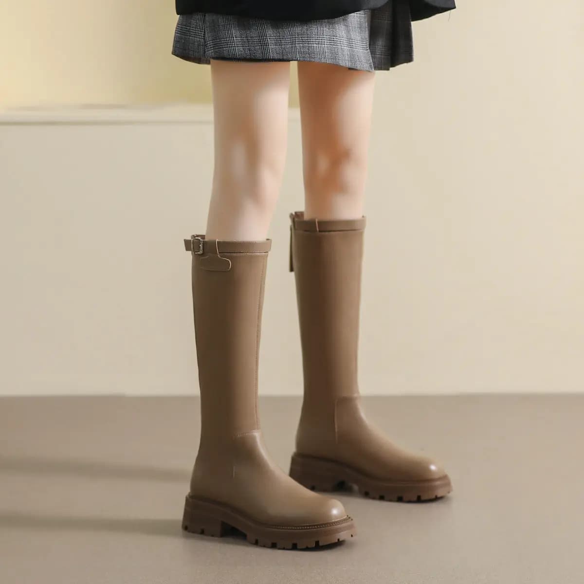 Mulinsen Knee-high Boots 4.5cm Women's 11