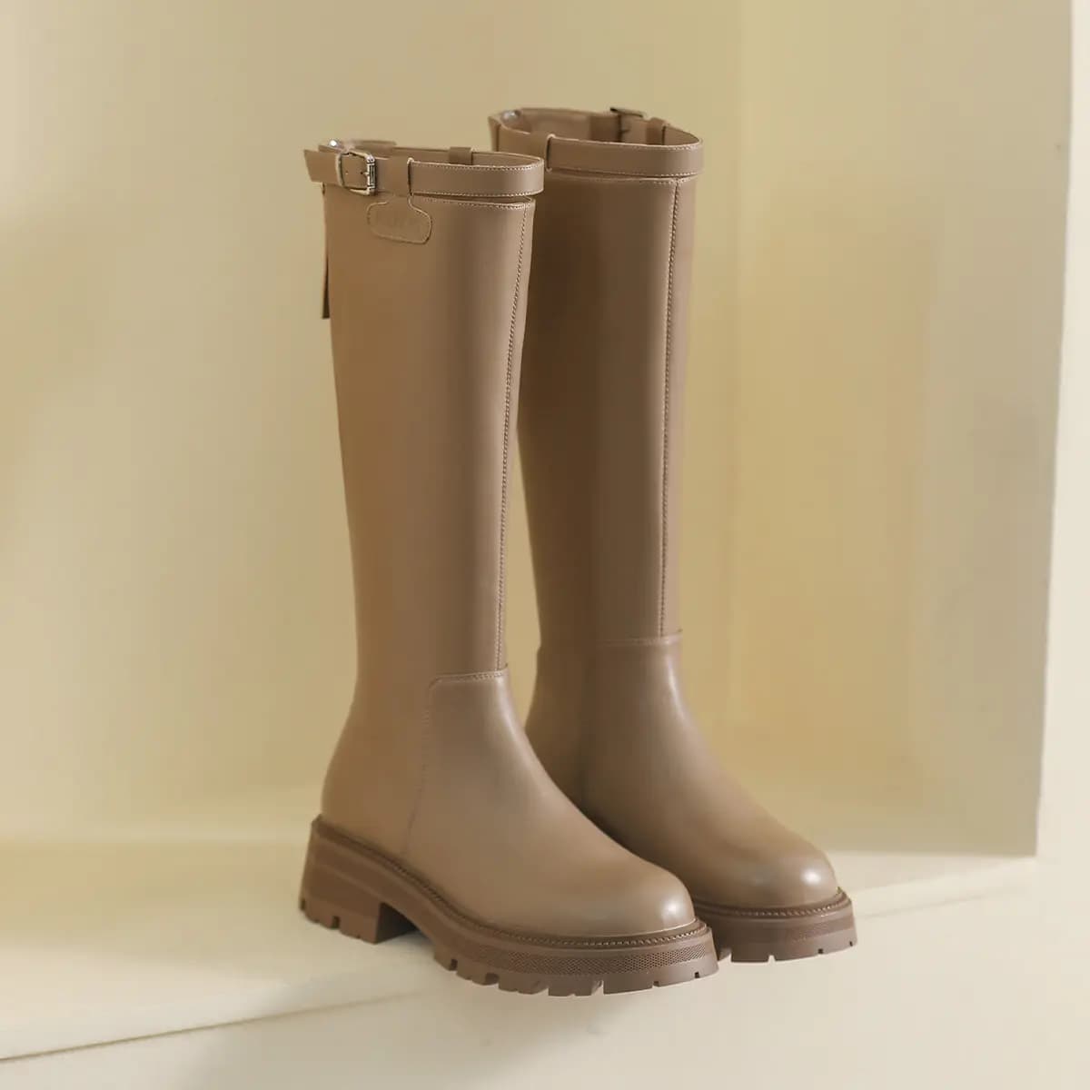 Mulinsen Knee-high Boots 4.5cm Women's 14