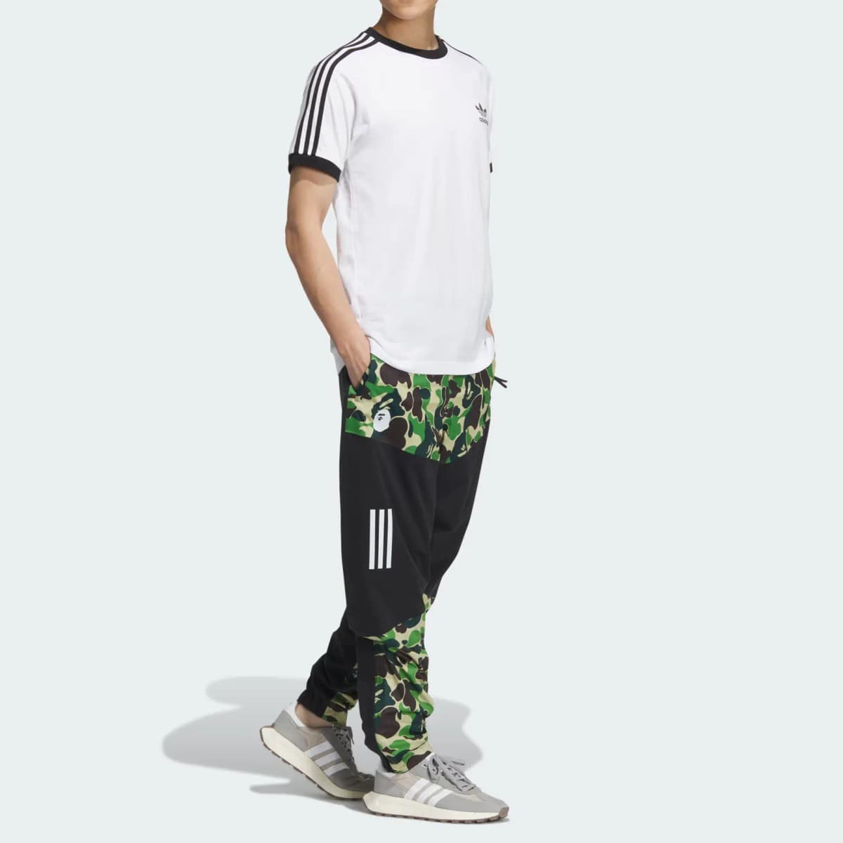 Adidas X Bape Kişi Şalvarı Qara 4