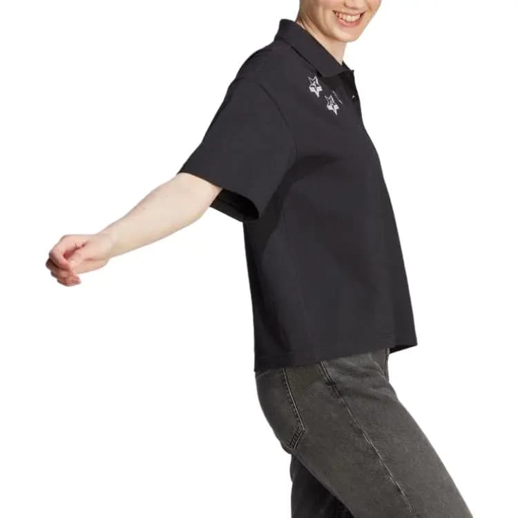 adidas Qadın Polo Köynəyi Qara 3