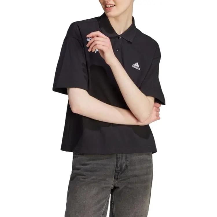 adidas Qadın Polo Köynəyi Qara 2