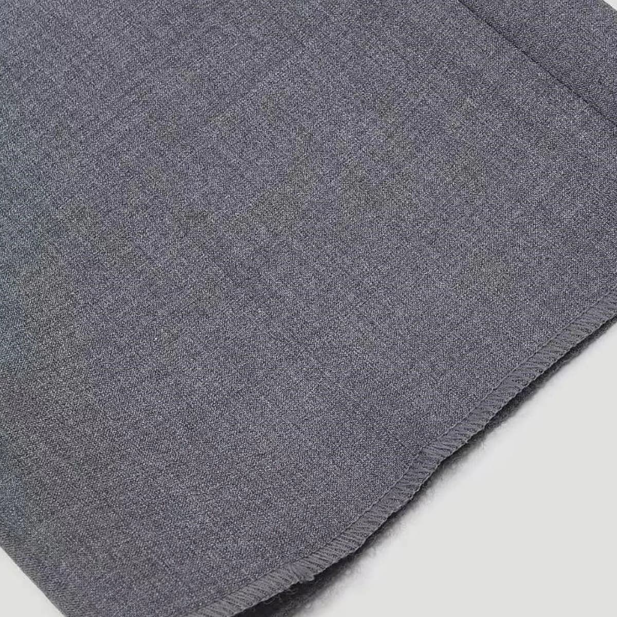 KARL LAGERFELD Workplace Commute Business Solid Color Mid-Rise Straight Leg Suit Pants Men's Gray 6