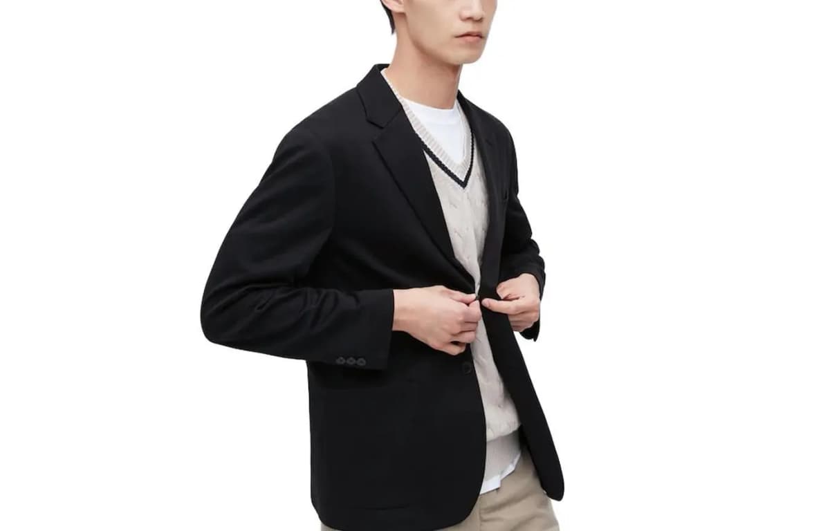 UNIQLO V-Yaxa Kişi Pencəyi Qara