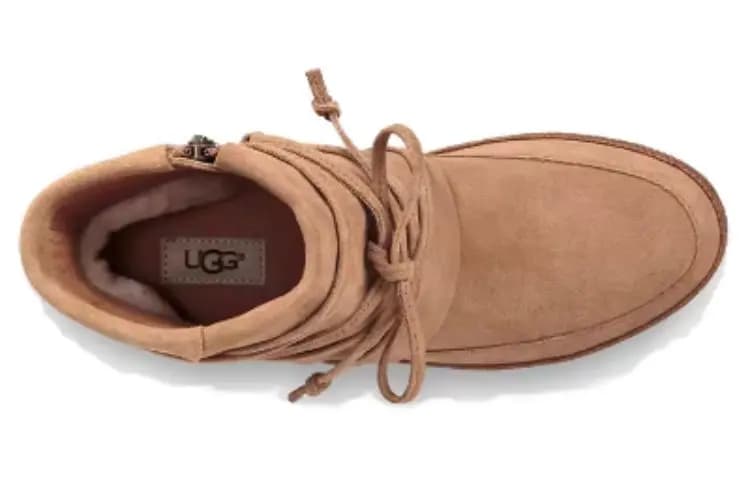 UGG Qadın Xəzli Çəkmə Qəhvəyi 5