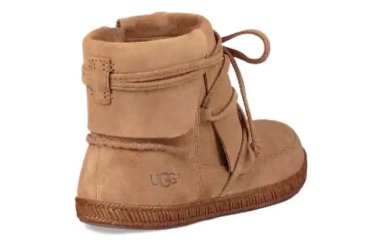 UGG Qadın Xəzli Çəkmə Qəhvəyi 4