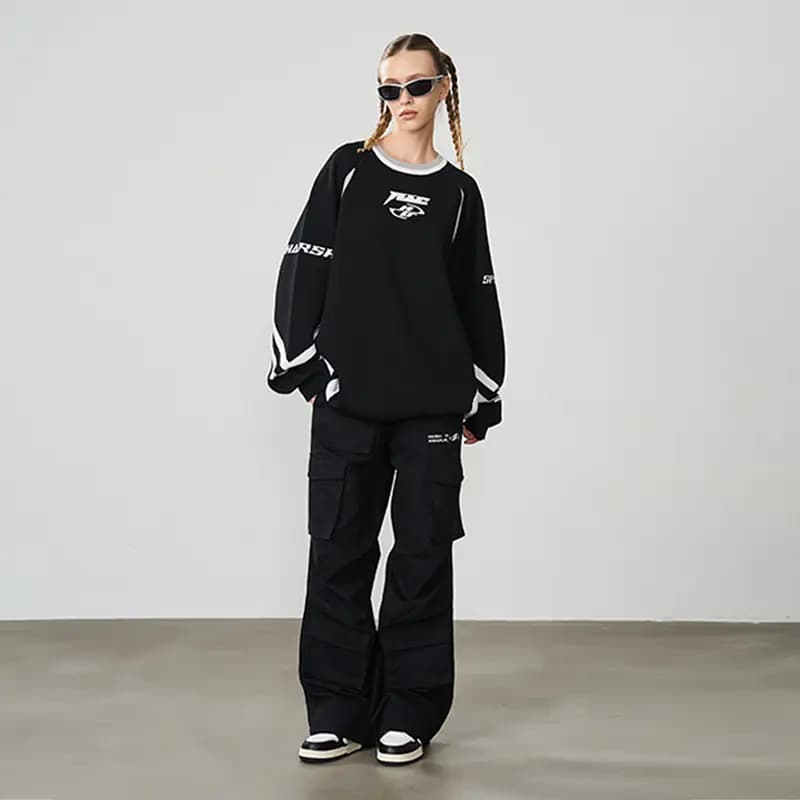 HARSH AND CRUEL Unisex Sviter Qara 6