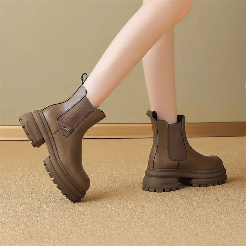 JOSINY Crew Chelsea Boots 7cm Women's 9