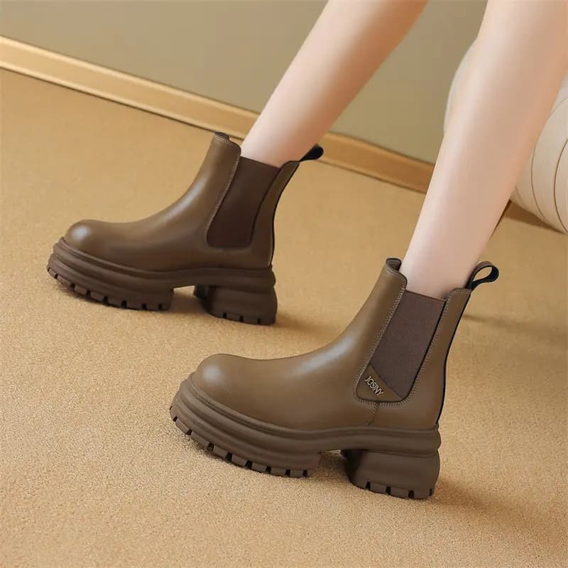 JOSINY Crew Chelsea Boots 7cm Women's 15