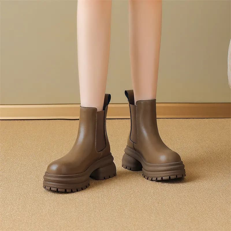 JOSINY Crew Chelsea Boots 7cm Women's 10