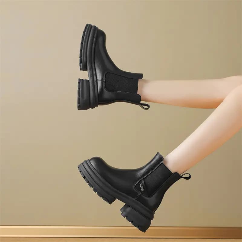 JOSINY Crew Chelsea Boots 7cm Women's 5