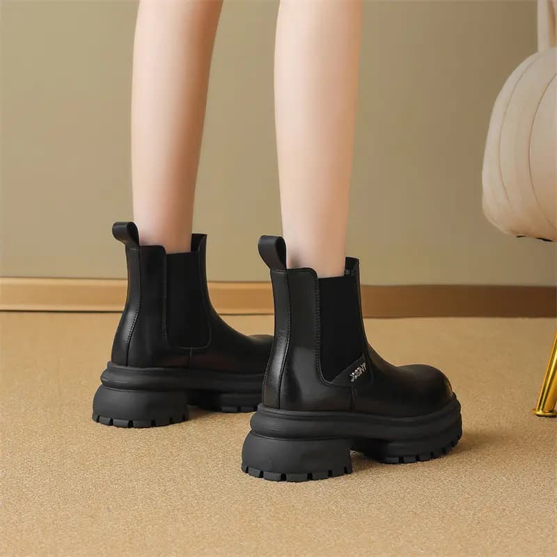 JOSINY Crew Chelsea Boots 7cm Women's 3