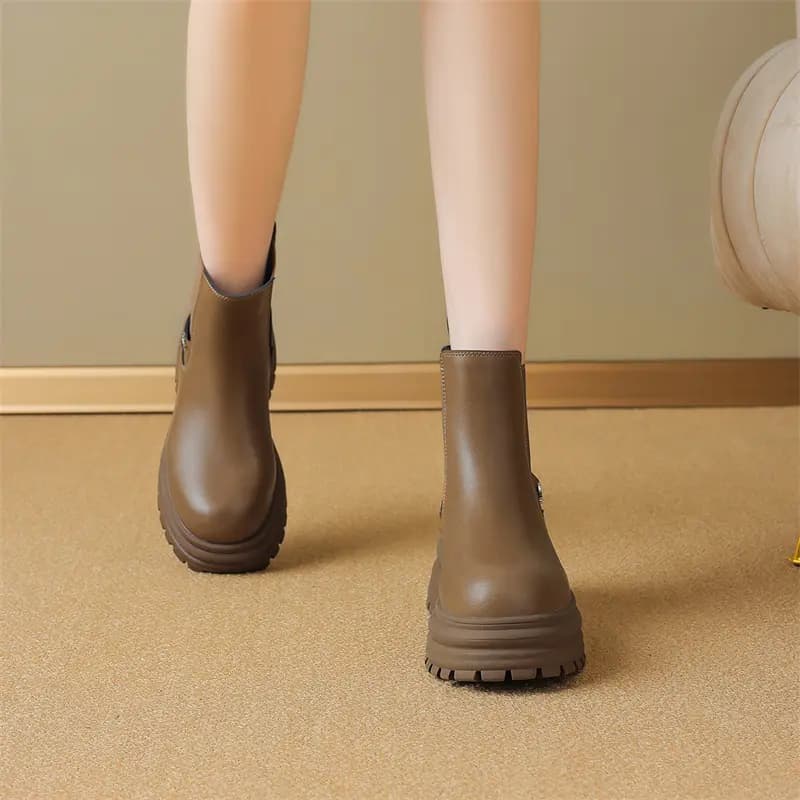 JOSINY Crew Chelsea Boots 7cm Women's 12