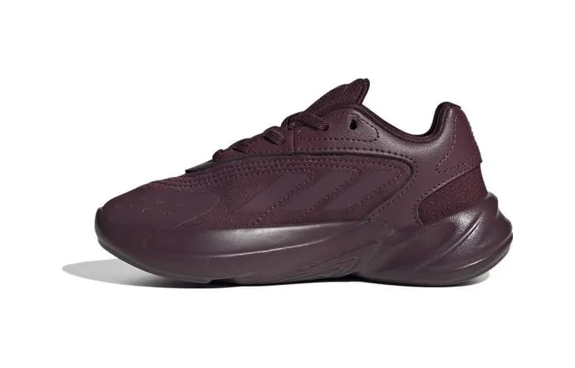 Adidas Originals Ozelia Anti Slip Wear Resistant Low Top Kids Lifestyle Shoes Dark Purple Children Aged 3 7 Years Old