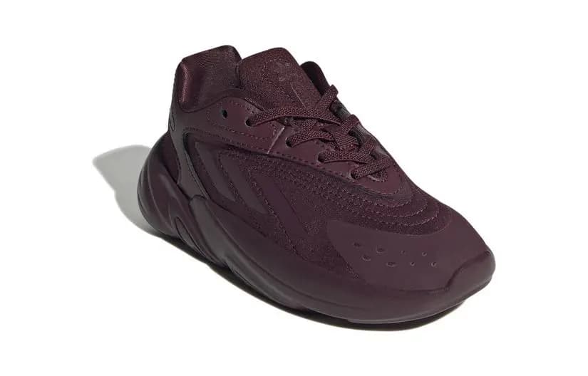 Adidas Originals Ozelia Anti Slip Wear Resistant Low Top Kids Lifestyle Shoes Dark Purple Children Aged 3 7 Years Old 3