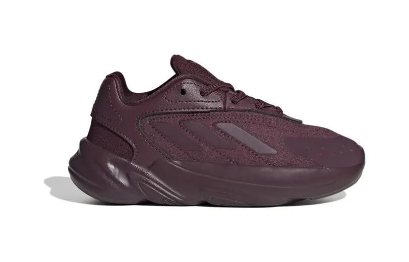 Adidas Originals Ozelia Anti Slip Wear Resistant Low Top Kids Lifestyle Shoes Dark Purple Children Aged 3 7 Years Old 2