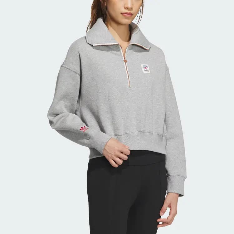 adidas Originals FW23 Winter Series Qadın Sweatshirt Boz 2