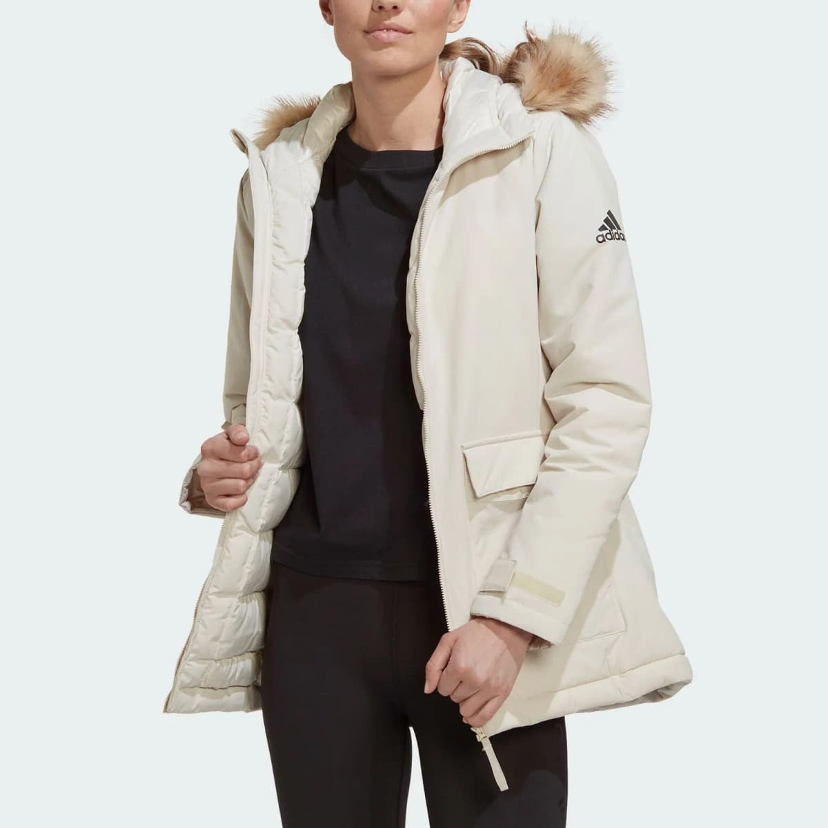Adidas Puffer Jackets Women's Bauxite Brown 4