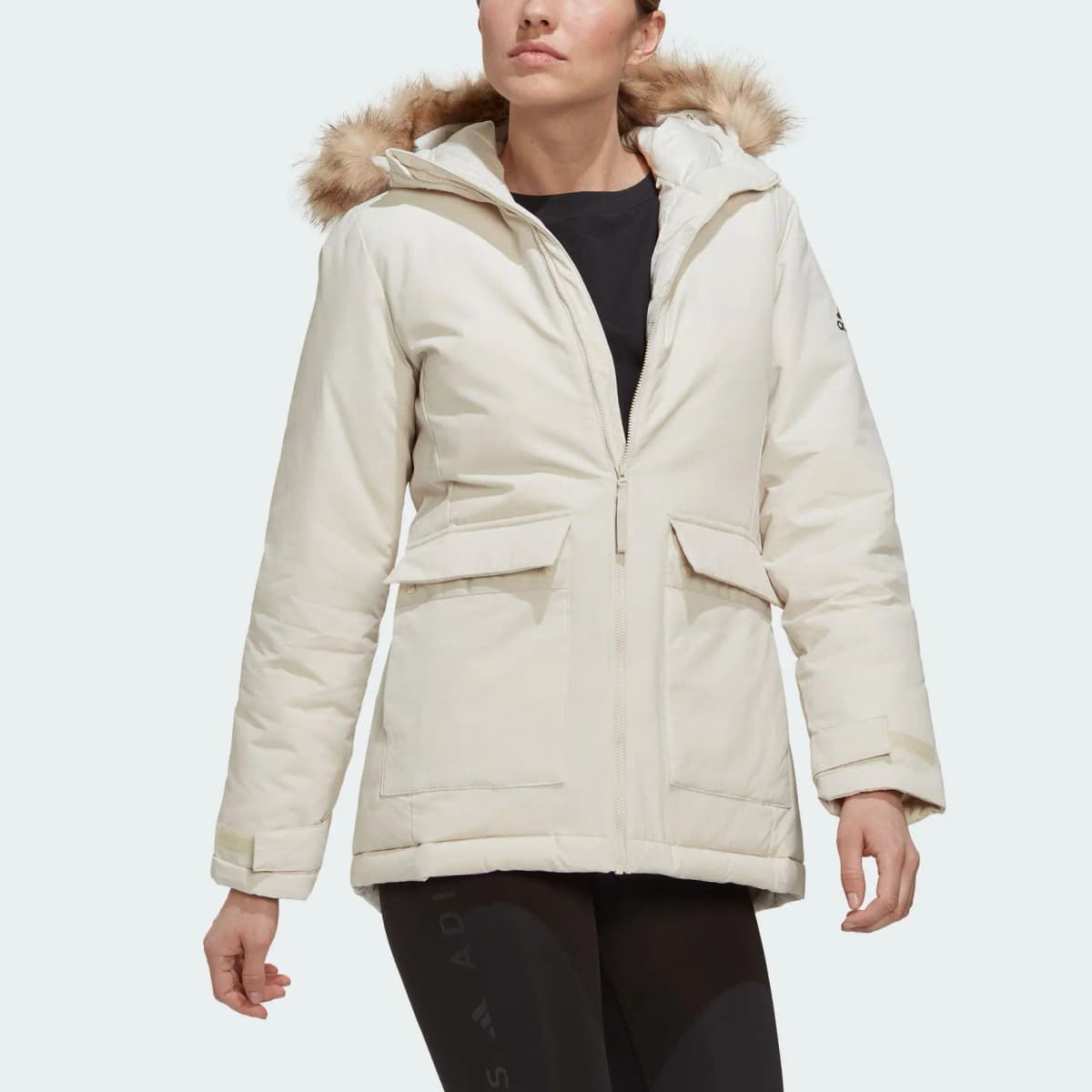 Adidas Puffer Jackets Women's Bauxite Brown 2