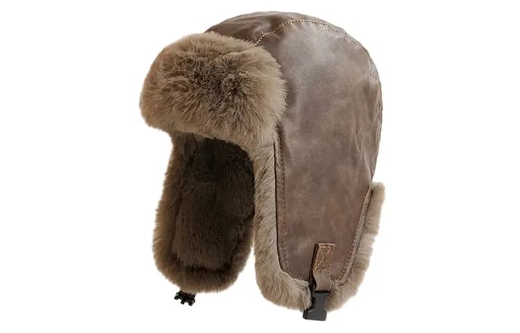 FREE RABBITⅡ Outdoor Motorcycle Retro Thickened Ear Protection Outdoor Lei Feng Hat Unisex Couple