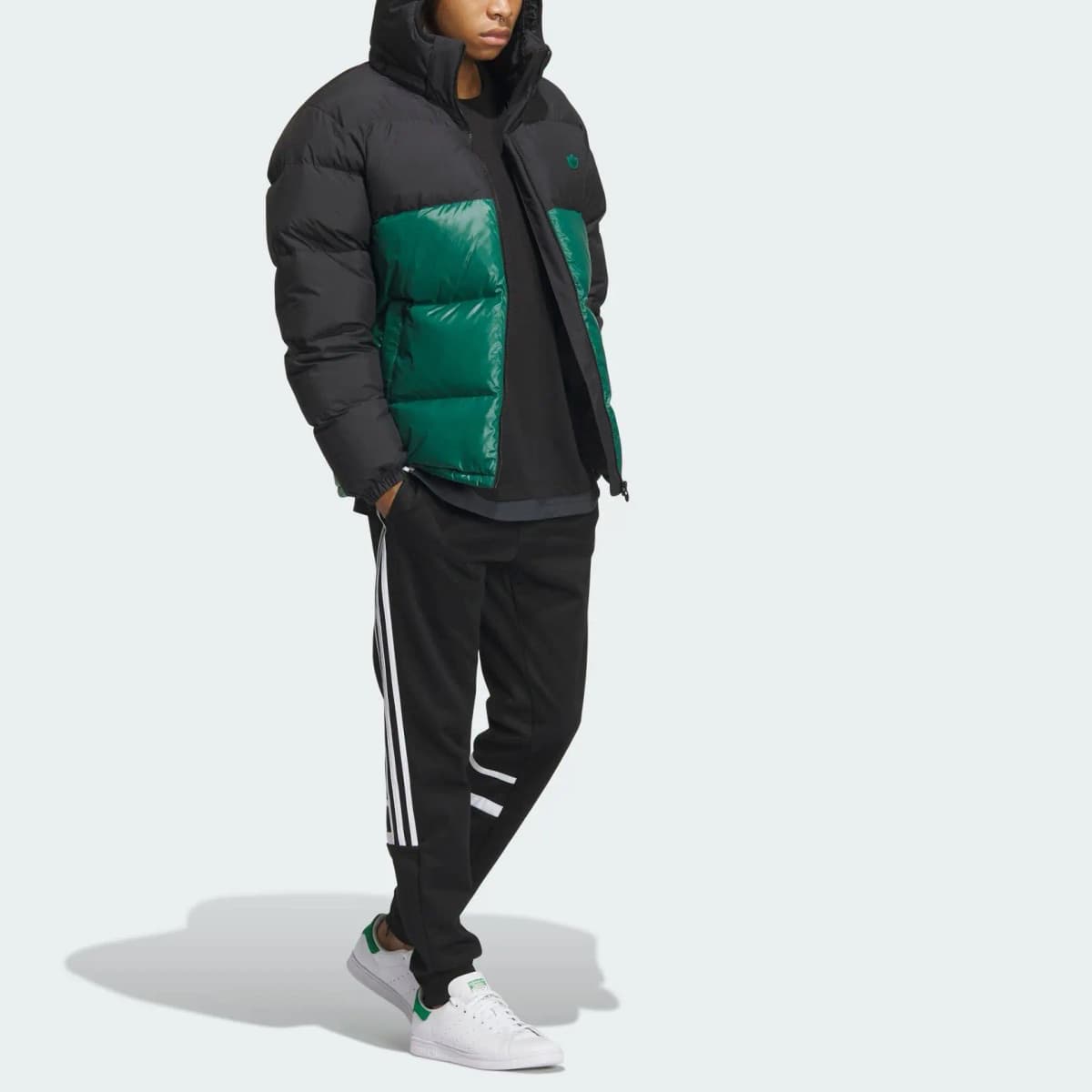 Adidas Originals COLOURBLOCKED DOWN Kişi Puffer Pencək 4