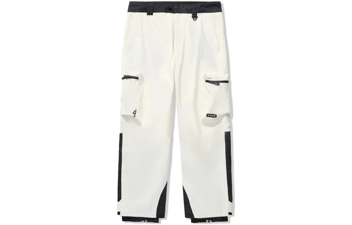 LiNing Sports Ski Pants Unisex Black White