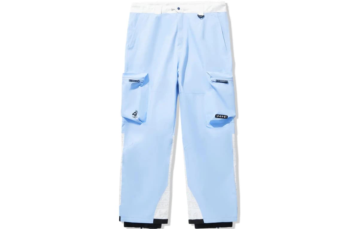 LiNing Sports Ski Pants Unisex Blue White